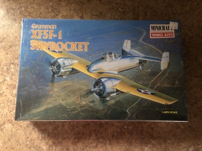 Grumman XF5F-1 Skyrocket Model Airplane Kit Minicraft 1/48 Scale Factory Sealed