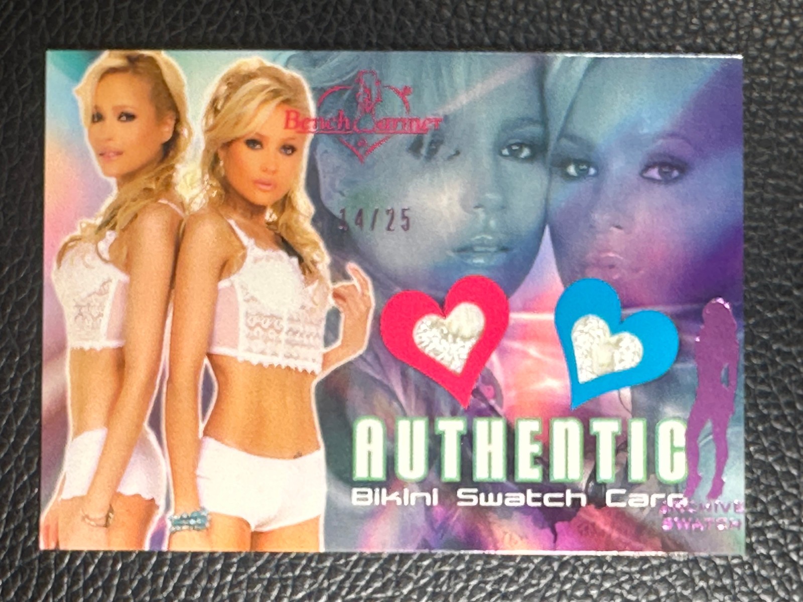 2005 Bench Warmer Bikini Swatch Card The Bentley Twins 14/25 Wardrobe