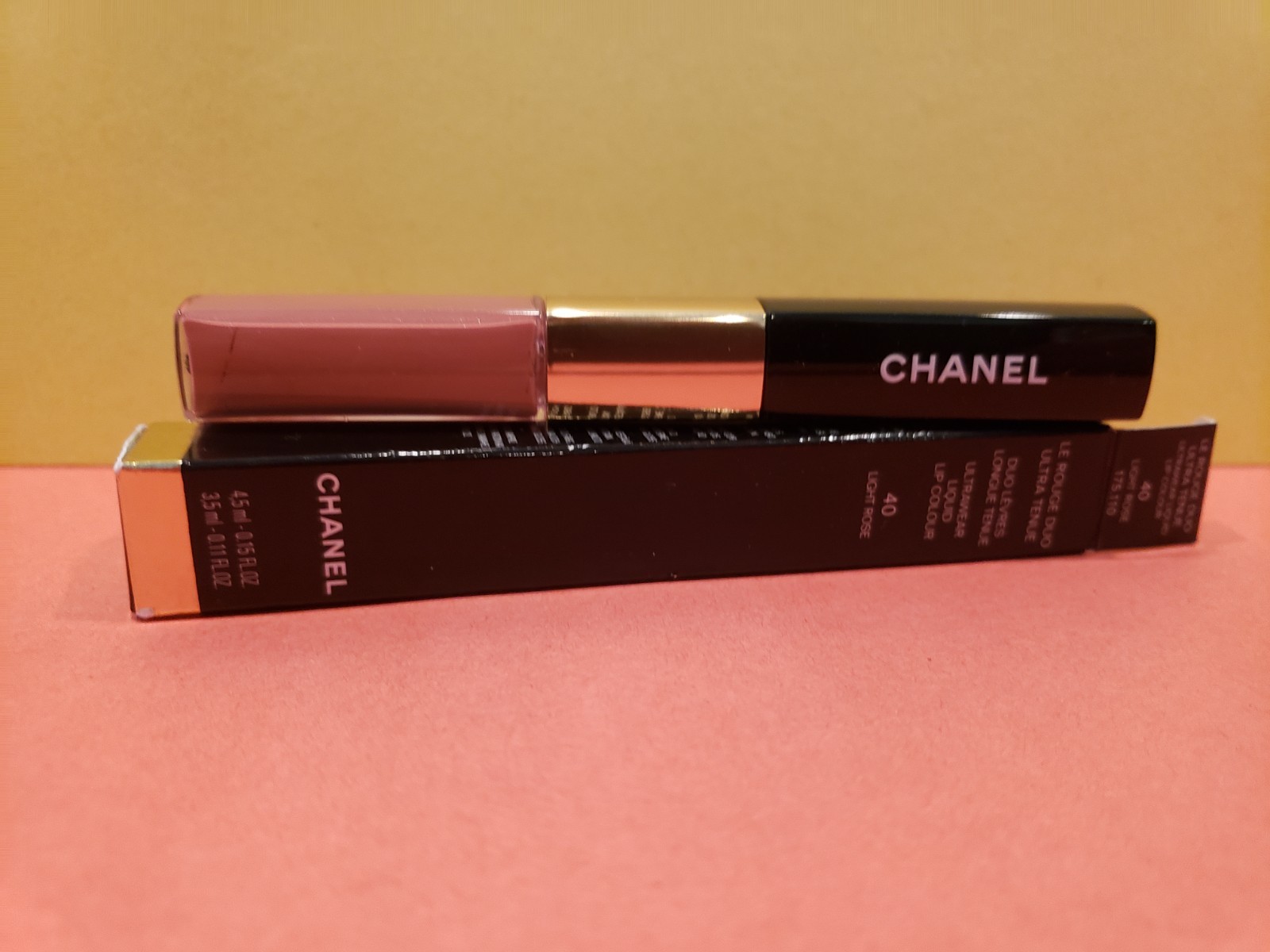 CHANEL リキッドリップスティック 40 LIGHT ROSE Amazon.com : LE ROUGE DUO ULTRA TENUE Ultra Wear Lip Colour