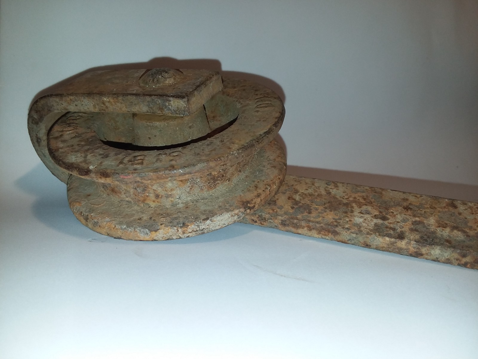 Vintage Meat Hook with Trolley Pully KOCH K.C. MO NO. 6151