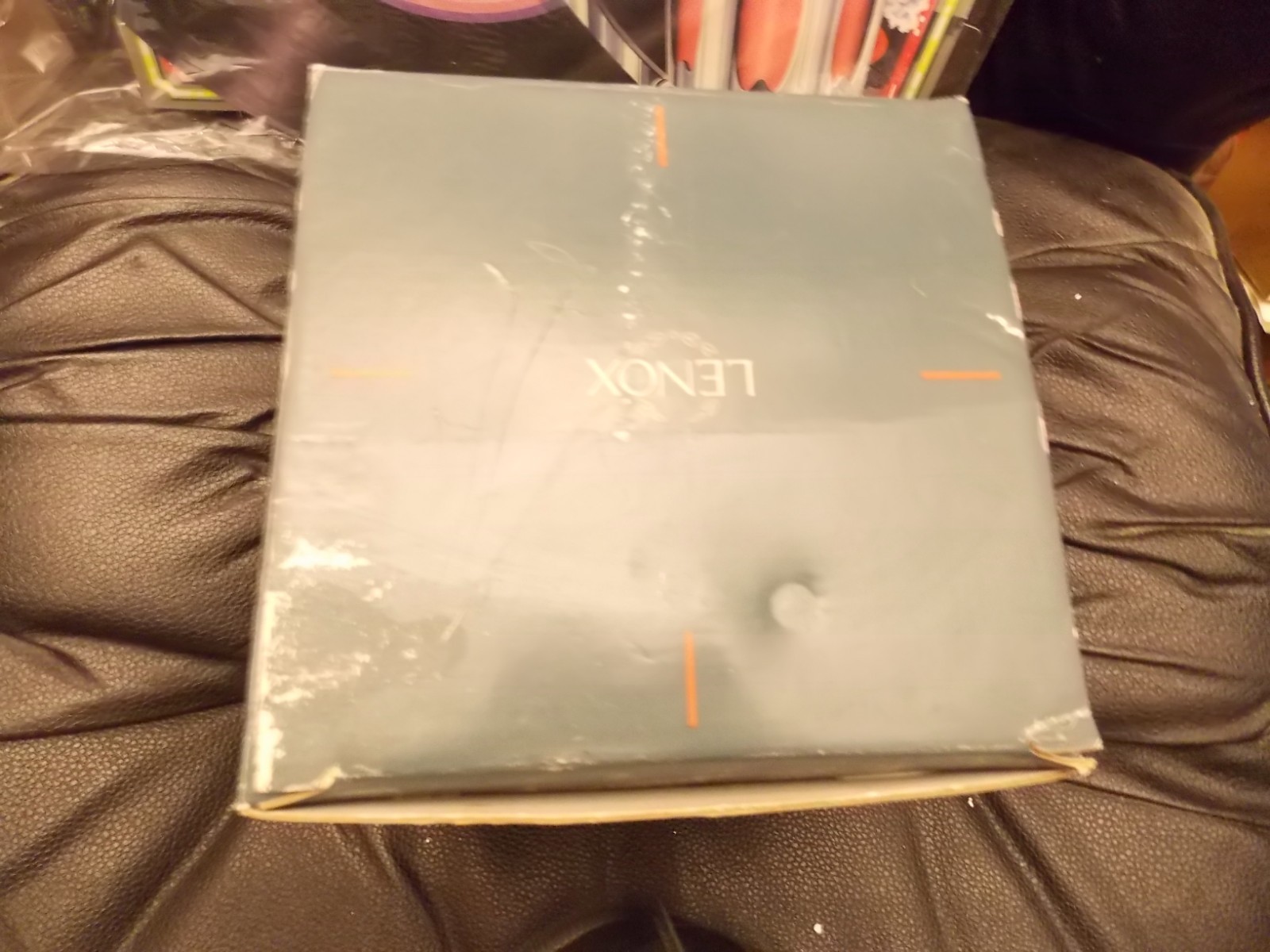 Set of 4 Lenox Holiday Water Highball Glasses 6 1/4