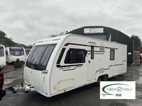 2016 Lunar Delta RI 4 Berth TRASNVERSE BED Caravan - STOCK NO E193