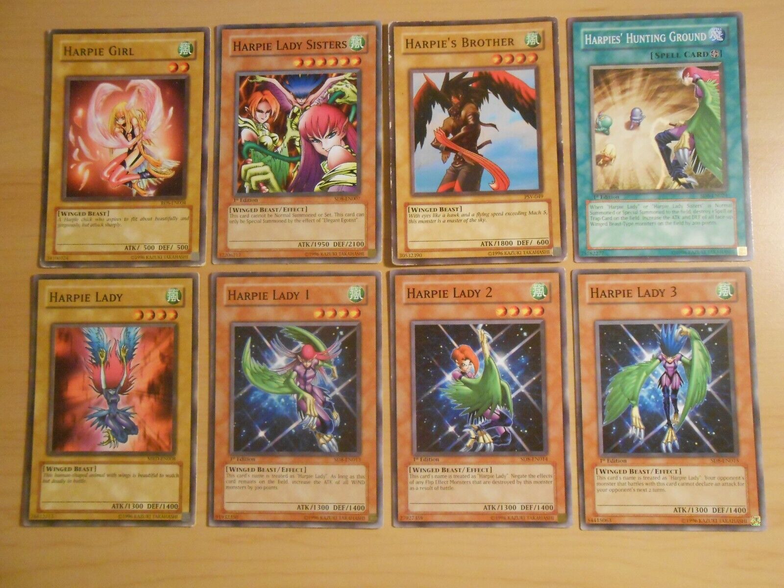 8) Harpie Girl Yugioh Cards Harpy Lady 1 2 3 Hunting Ground 8) Harpie Girl Yugioh Cards Harpy Lady 1 2 3 Hunting Ground
