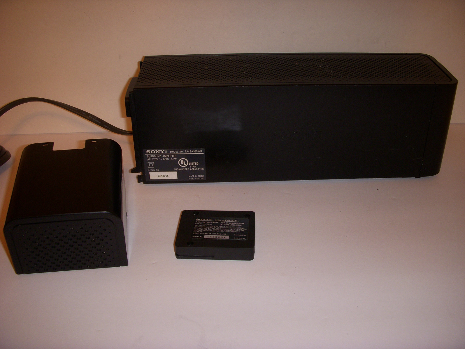 SONY TA SA100WR Surround Amplifier for Home Theater Systems, Bundle