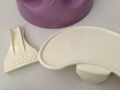 Bumbo Baby Chair Purple Lavender With Safety Straps And Tray