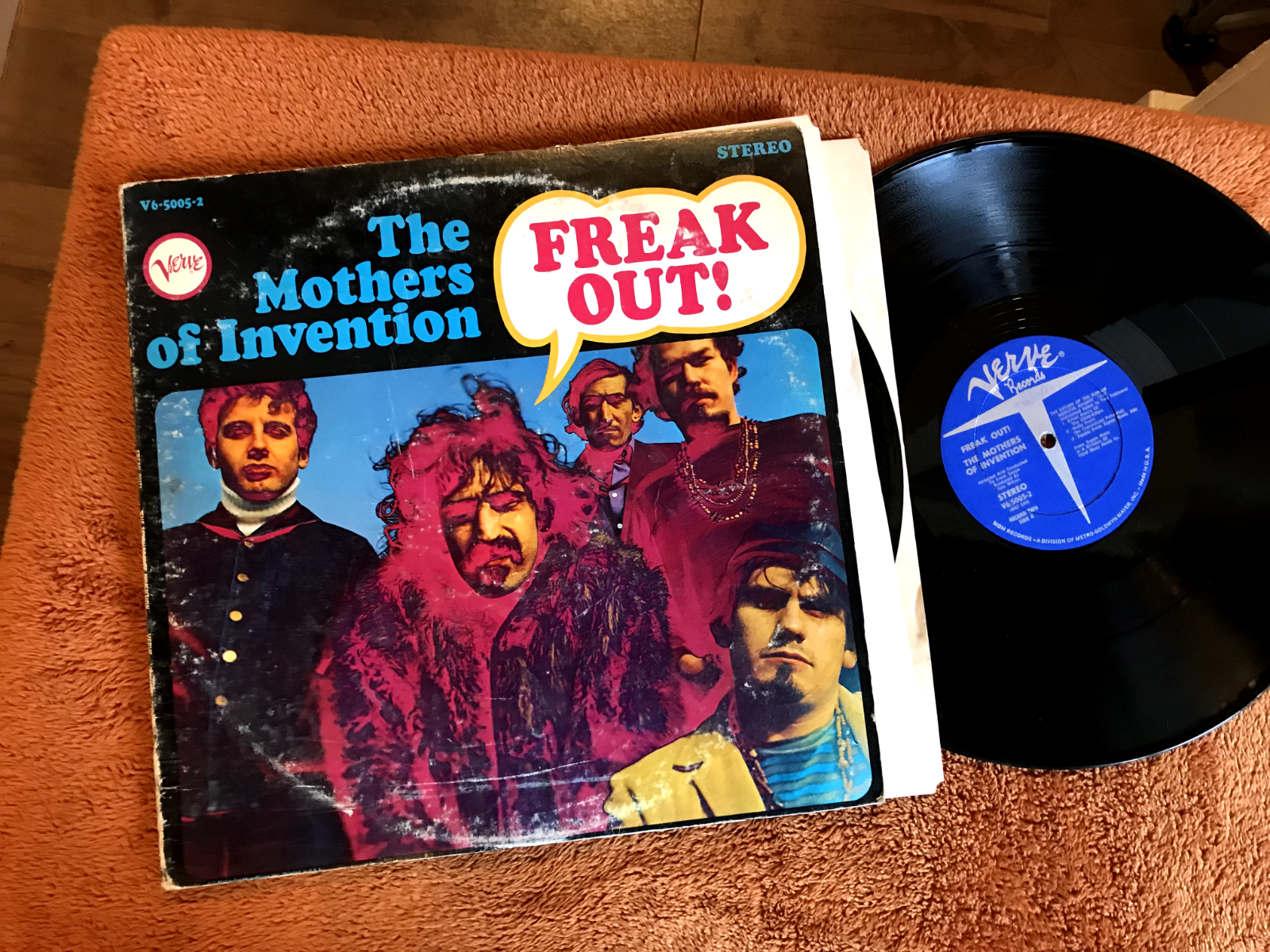 米2LP Mothers Of Invention Freak Out V650052 VERVE /00500 Mothers of Invention 2 LP Freak Out! verve v6-5005-2 frank