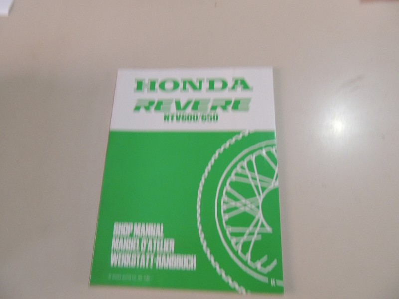Werkstatthandbuch Nachtrag Addendum Honda Ntv 600 Ntv 650 Revere 1989