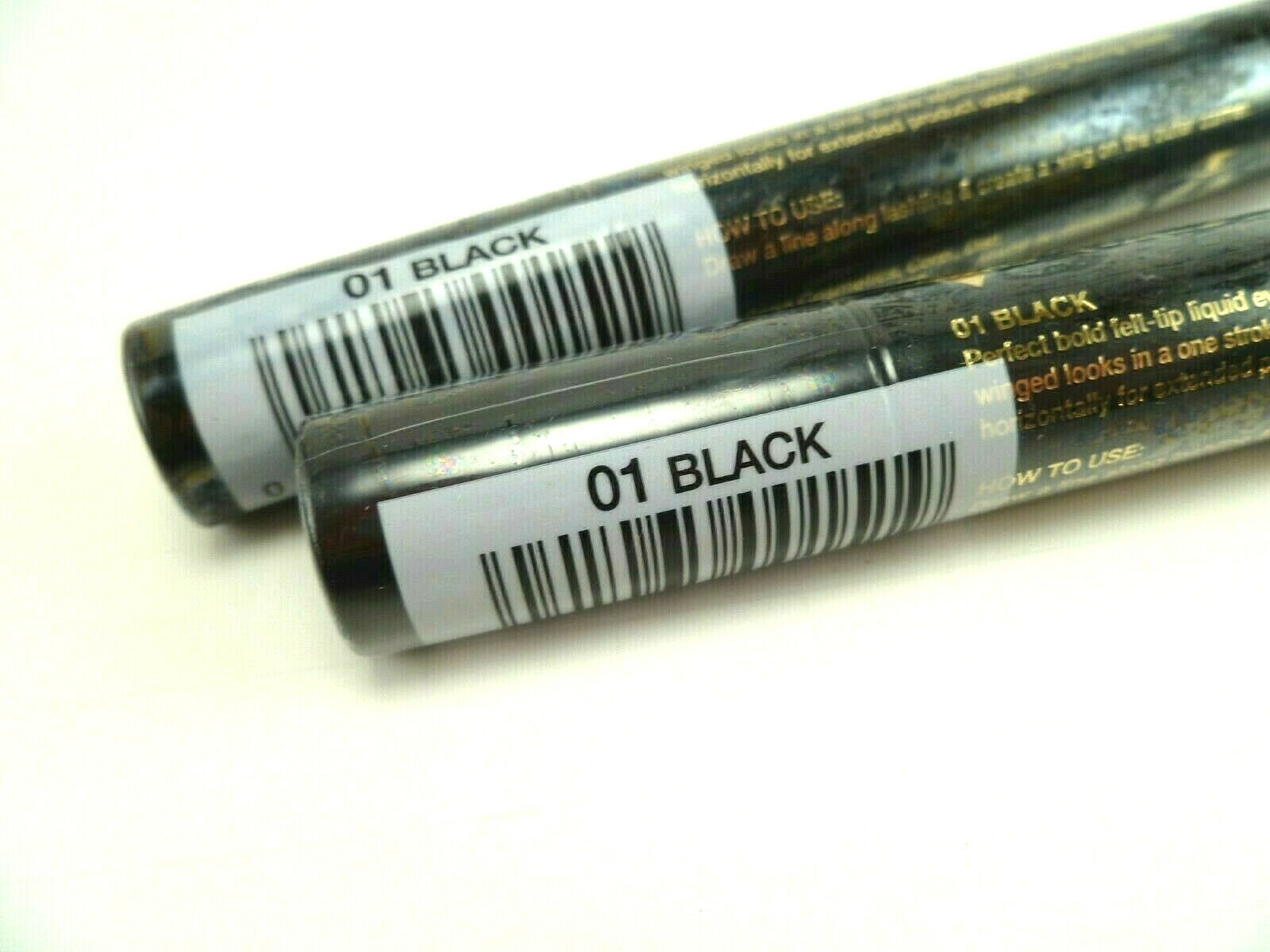 Jordana FabuLiner Bold Felt Tip Liquid Eyeliner #01 Black NEW Lot of 2