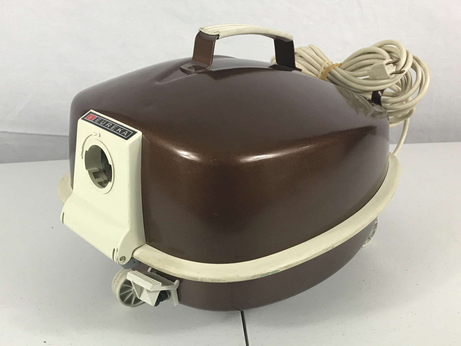 Vintage Eurkea Small Brown Canister Vacuum Model 513 - Tested & Working