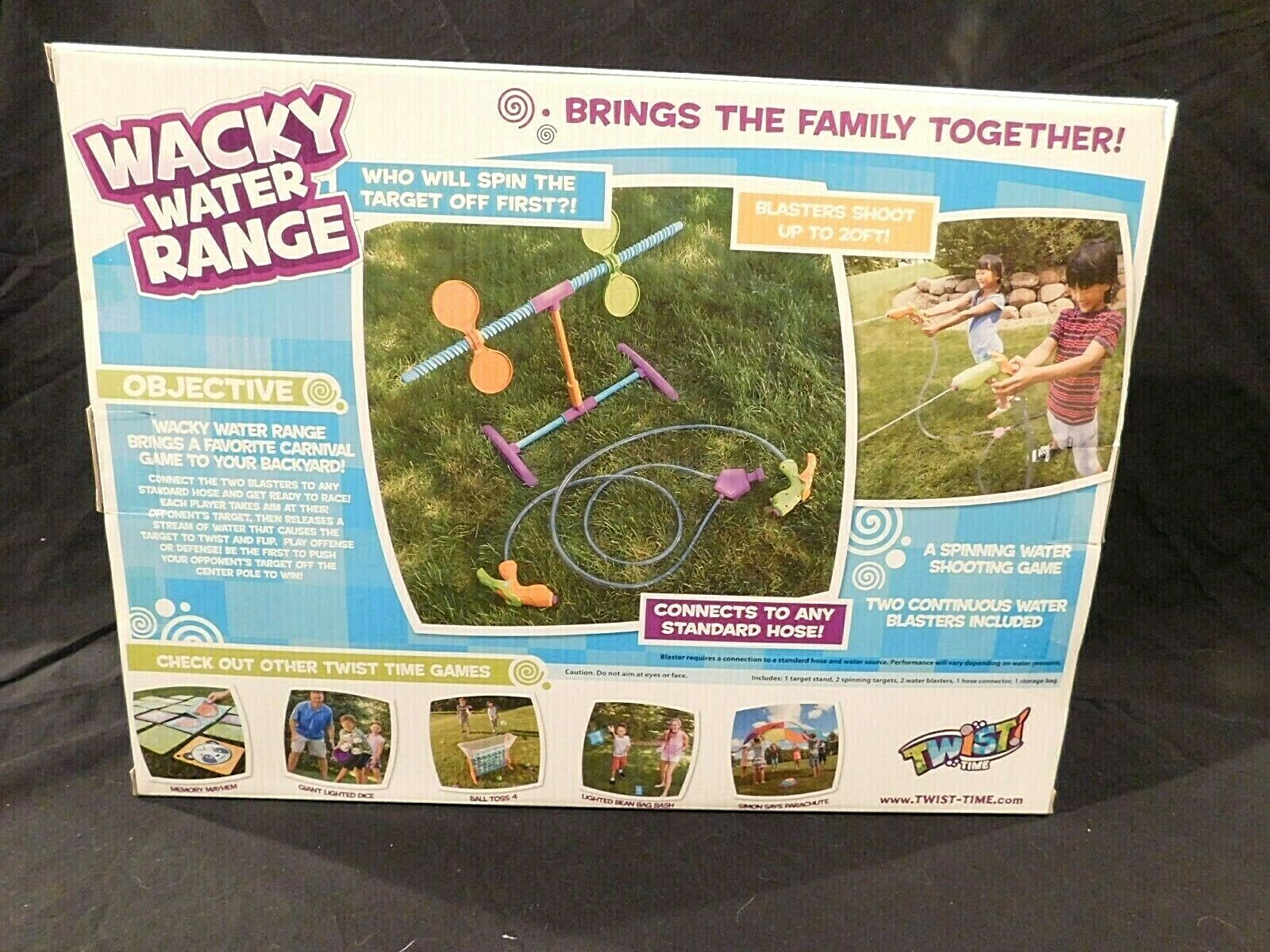 Wacky Water Range Water Blasting Bonanza Twist Time Family Game - NEW