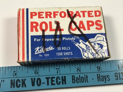 Vintage 50s 60s Kilgore Roll Caps No.1505 Unopened Box Cowboy