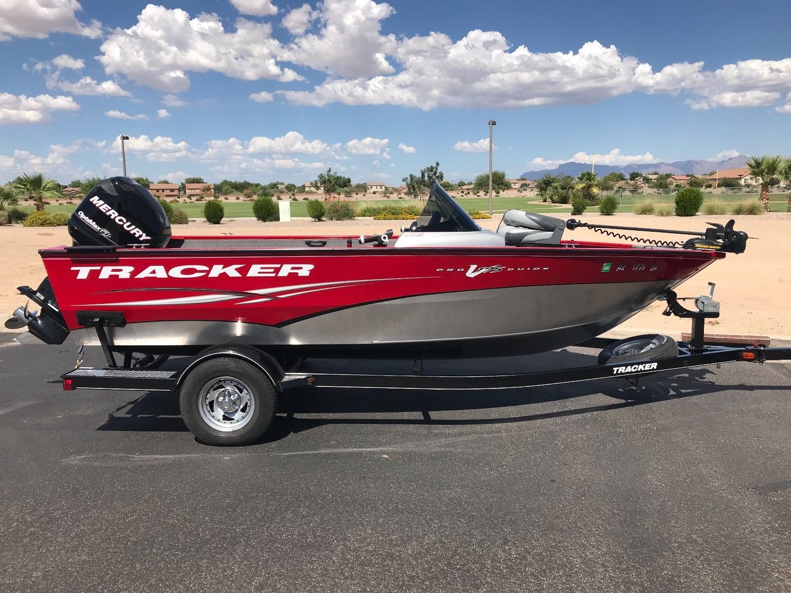 Tracker V175 SC Aluminum Deep V Fishing Boat - 17.5 ft with trailer & extras