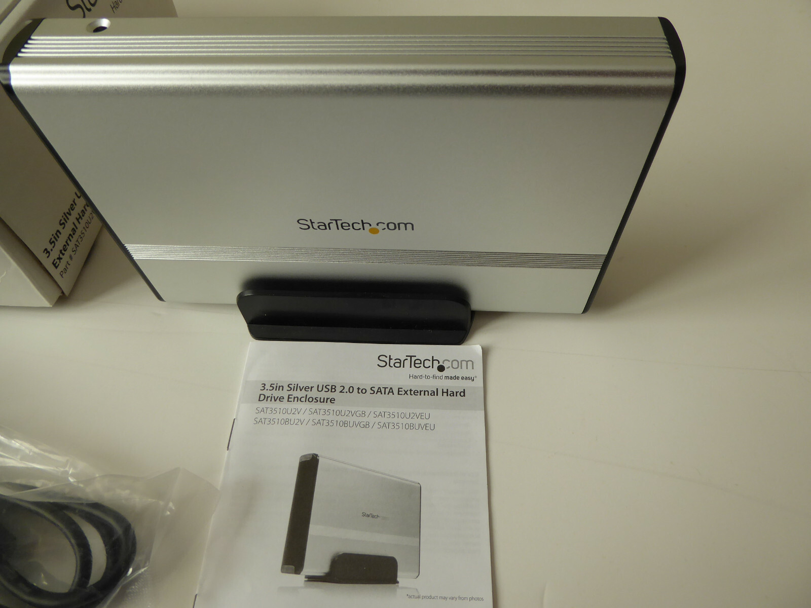 StarTech 3.5in USB 2.0 to SATA External Hard Drive Enclosure -WITH 160GB Drive