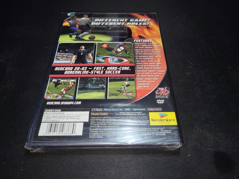 RedCard 20-03 Midway 2003 Soccer Sony Playstation 2 PS2 Brand NEW