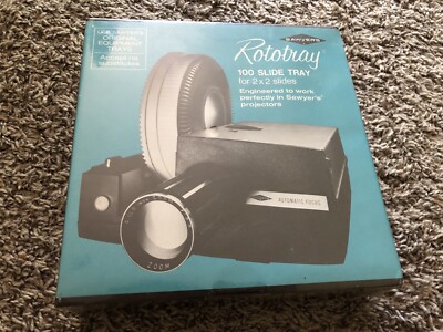 Rototray 100 Slide Tray SAWYER'S For 2x2 Slides w/Dust Proof Album, NEW SEALED