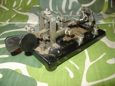 1926 Vibroplex Original No. 1 Bug 796 Fulton St NY SN 99432 Black Cast Base
