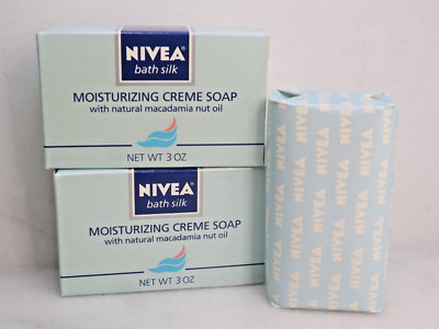 NIVEA MOISTURIZING CREME SOAP 3 OZ BOXED LOT OF 2
