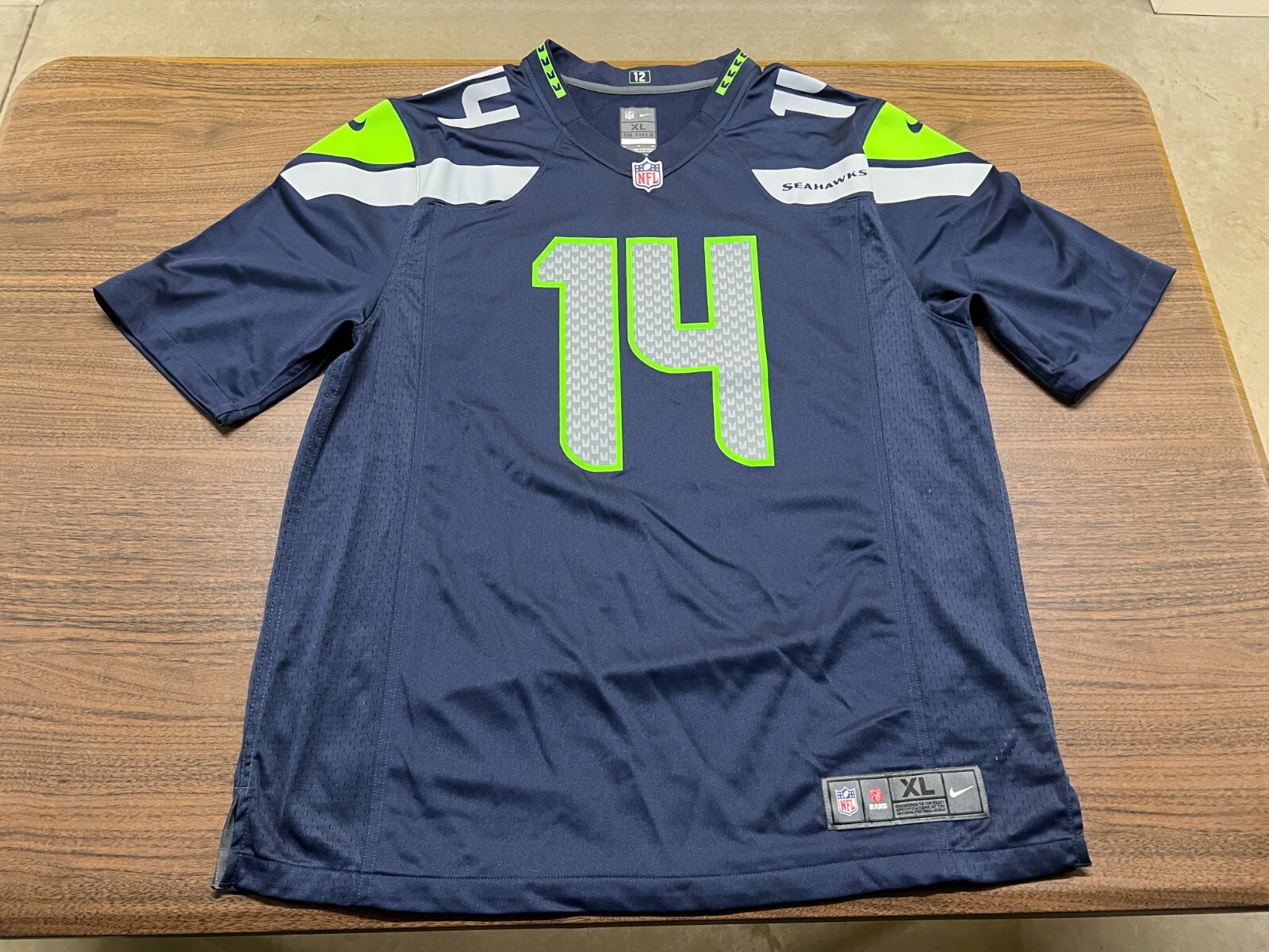 DK Metcalf Seattle Seahawks Men's Blue NFL Football Jersey