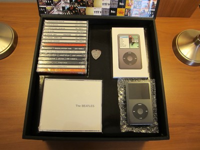Rare Beatles collectors box set with New Apple iPod classic 7th Gen.Black 120 GB
