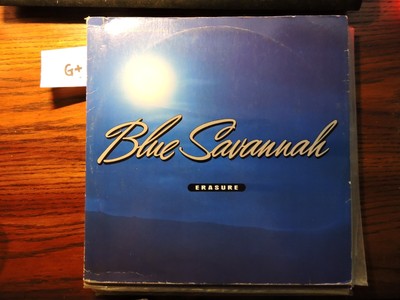 Erasure - Blue Savannah - Used Vinyl Record 12'' - C7350A G+/VG 1990 Release