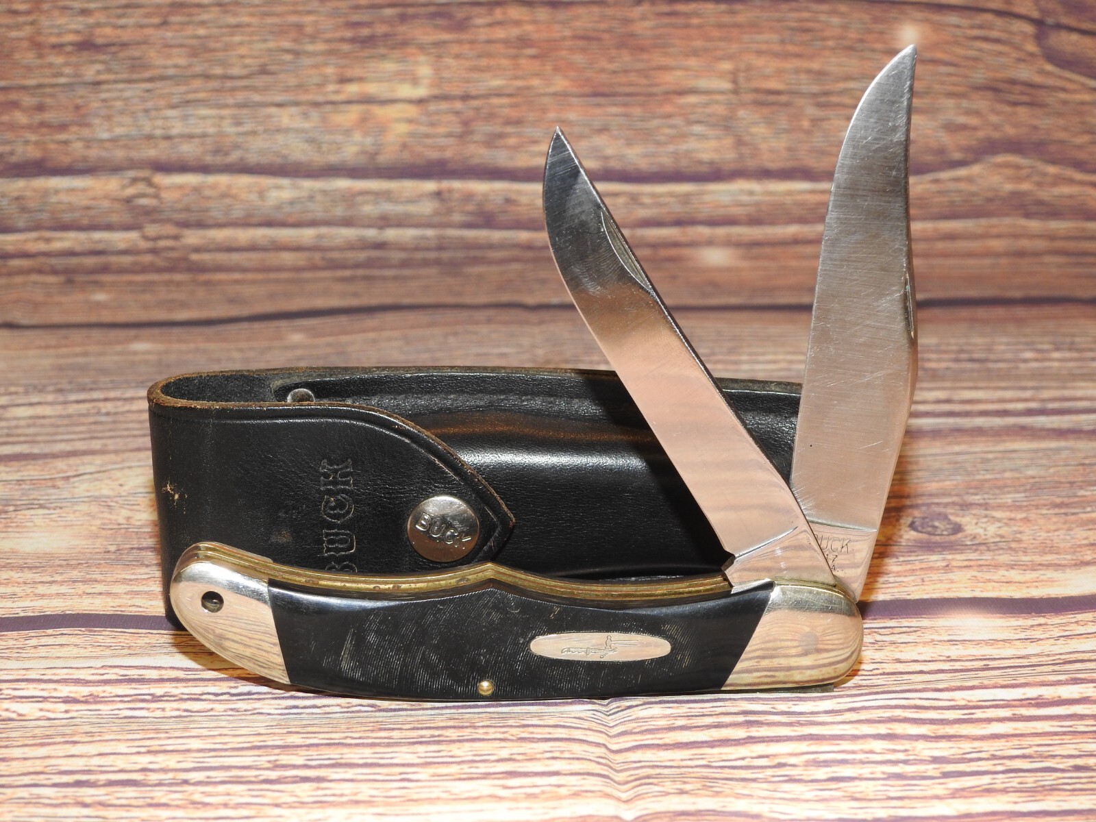 Vintage Buck 317 USA Trailblazer 2-Blade Folding Knife Pre Vintage Buck 317 USA Trailblazer 2-Blade Folding Knife Pre