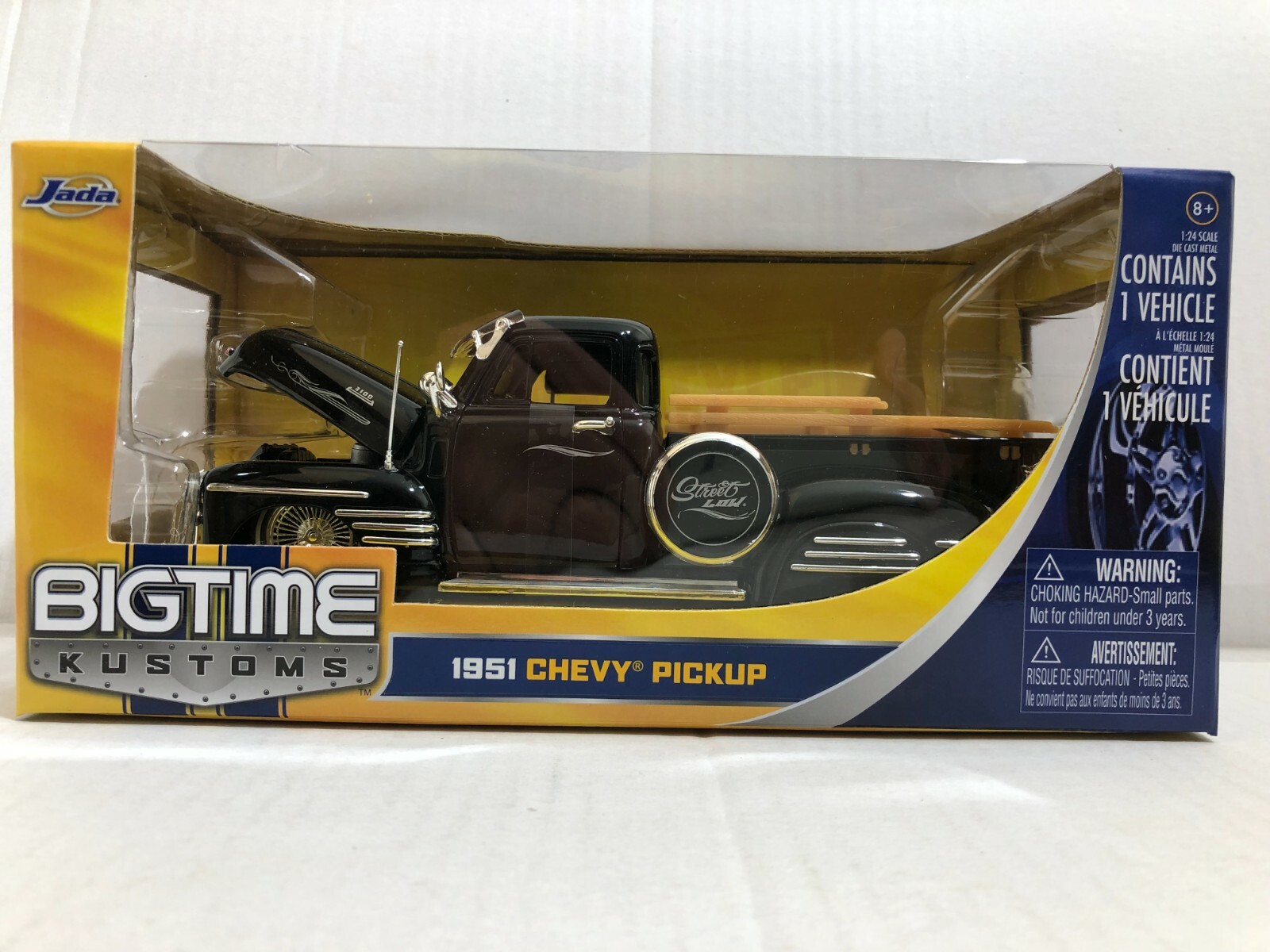 ミニカー Jada BIGTIME KUSTOMS 1951 CHEVY PICKUP JADA BIGTIME KUSTOMS BTK 1951 CHEVY PICKUP TRUCK BLACK 1:24