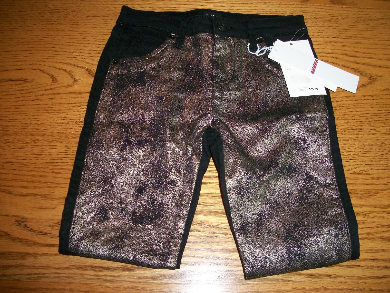 Hudon Girls Vise Versa Black Jeans Size 6X NWT $65