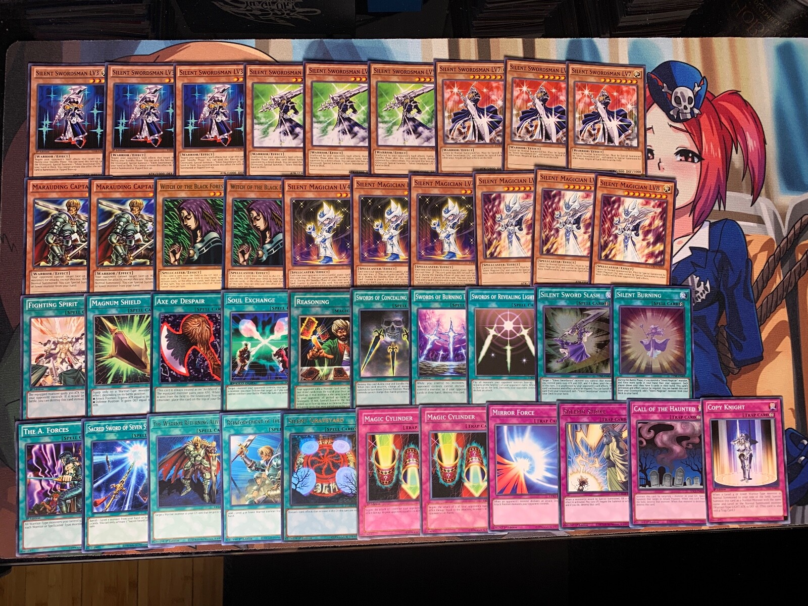 Yugioh Yugi Mutou Silent Swordsman Magician LV Deck