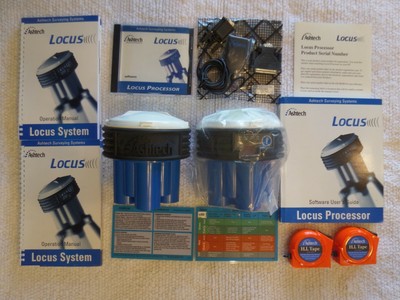 Two (2) Ashtech (Sokkia) Locus GPS receivers with software & accessories