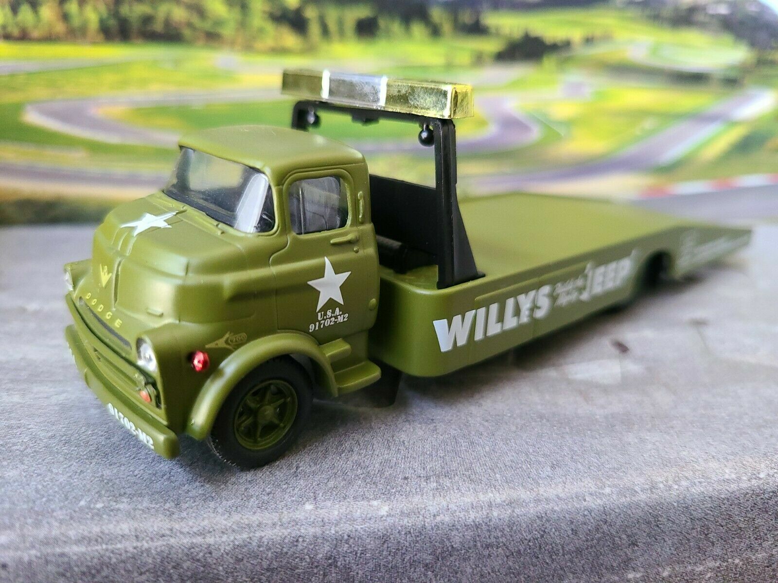M2 1958 ダッジCOE トラック & 1941ウイリス・クーペ・ガッサー M2 Machines Auto Haulers Willys 1958 Dodge COE & 1944 Jeep