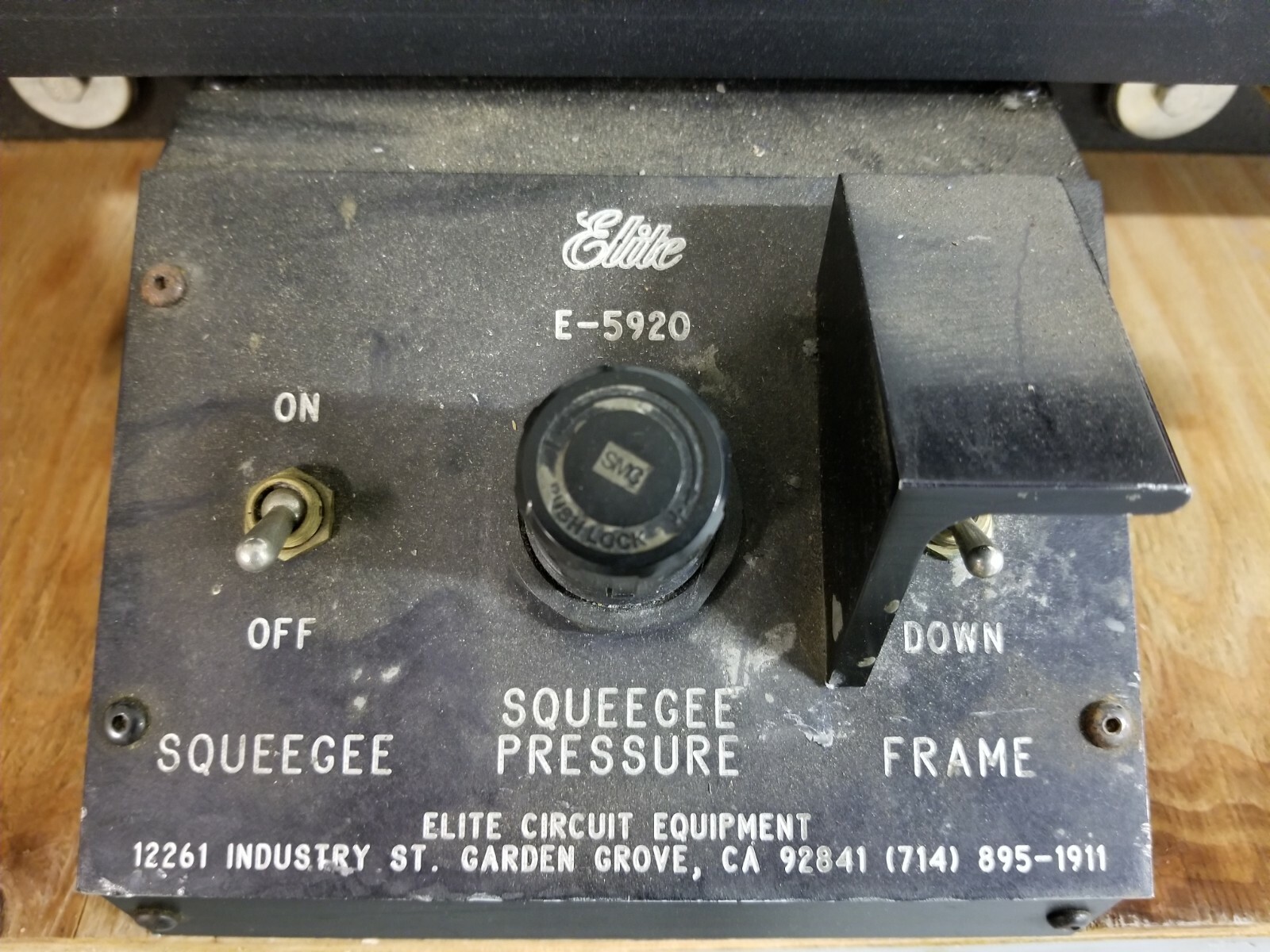 Elite 5920 Screen Printer Solder Mask Paste Squeegee Frame Manual E-5920