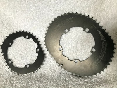 Osymetric Aluminum BCD110mm 5Bolt 52T Outer Chainring For Shimano//Sram #264001