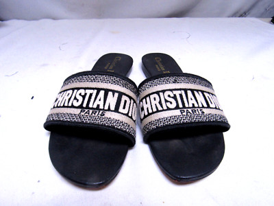 Christian Dior Dway Sandal Slides Size 37