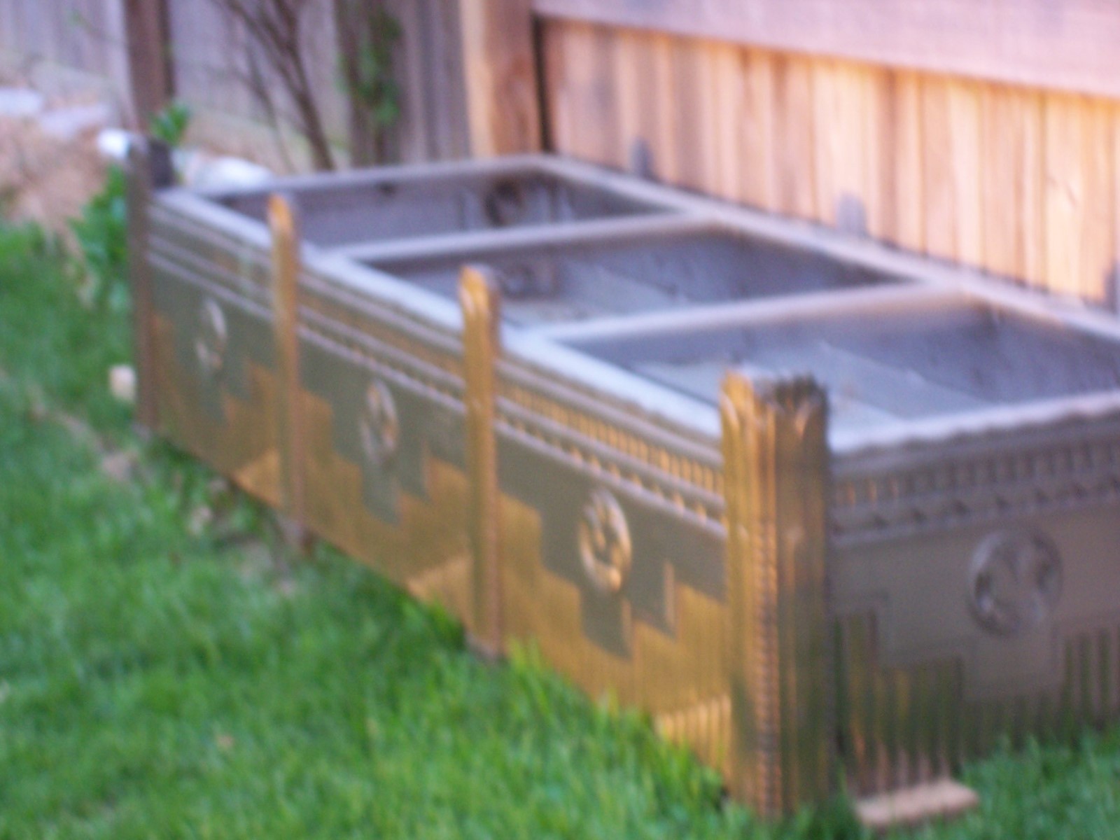 PARK AVE WALDORF ASTORIA FACADE art deco Bronze Planter,Ten available