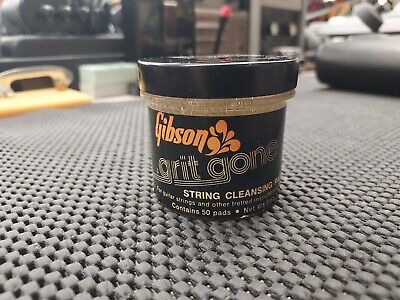 Rare Vintage Gibson Grit-Gone String Cleaning Pads Case Candy Collectable