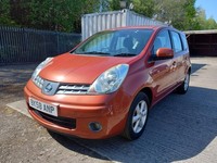 NISSAN NOTE 1.4 Acenta 5dr petrol 2008 72,000 Miles F/History 3 Months Warranty