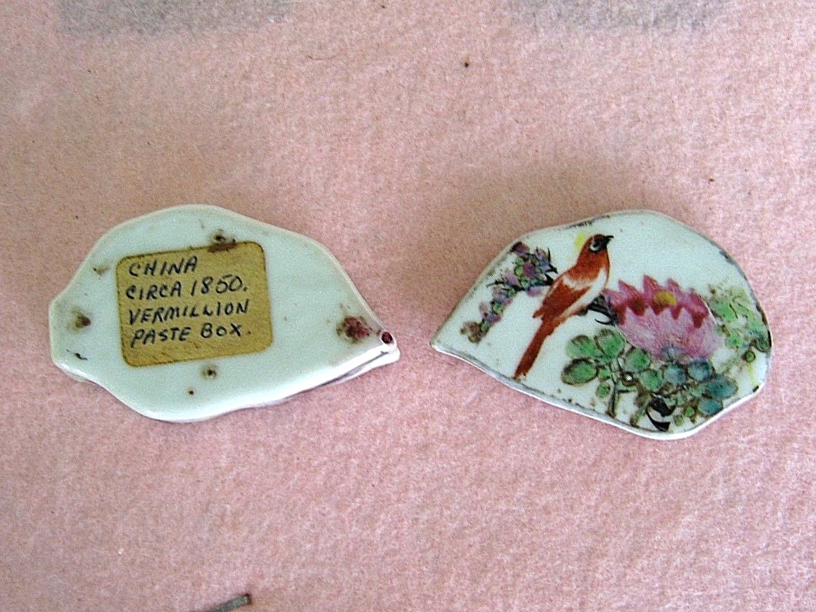 Paste Box..Chinese..Antique....ca 1850...hand painted, (used by chinese artists)