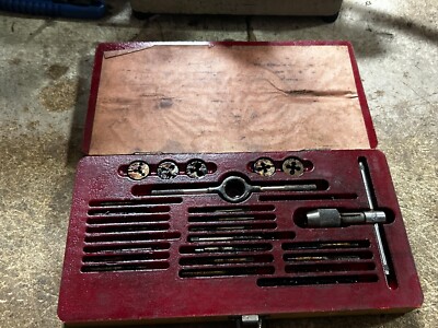 MACHINIST OfCe TOOL LATHE MILL Greenfield Tap and Die Set in Case