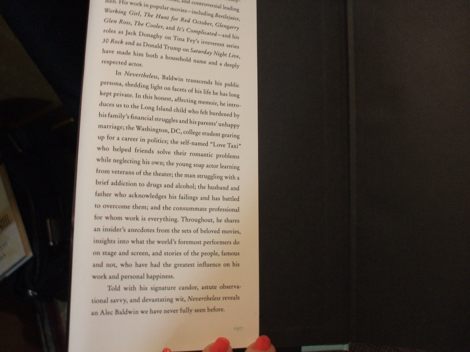 Alec Baldwin a memoir 