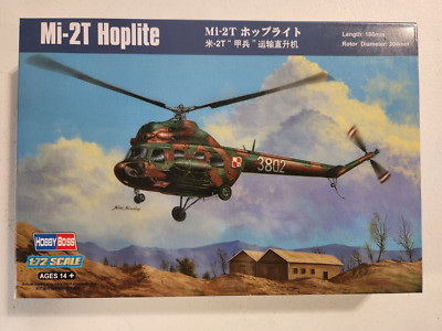 Hobby Boss Mi-2T Hoplite Helicopter Plastic Model Kit 1:72 Scale