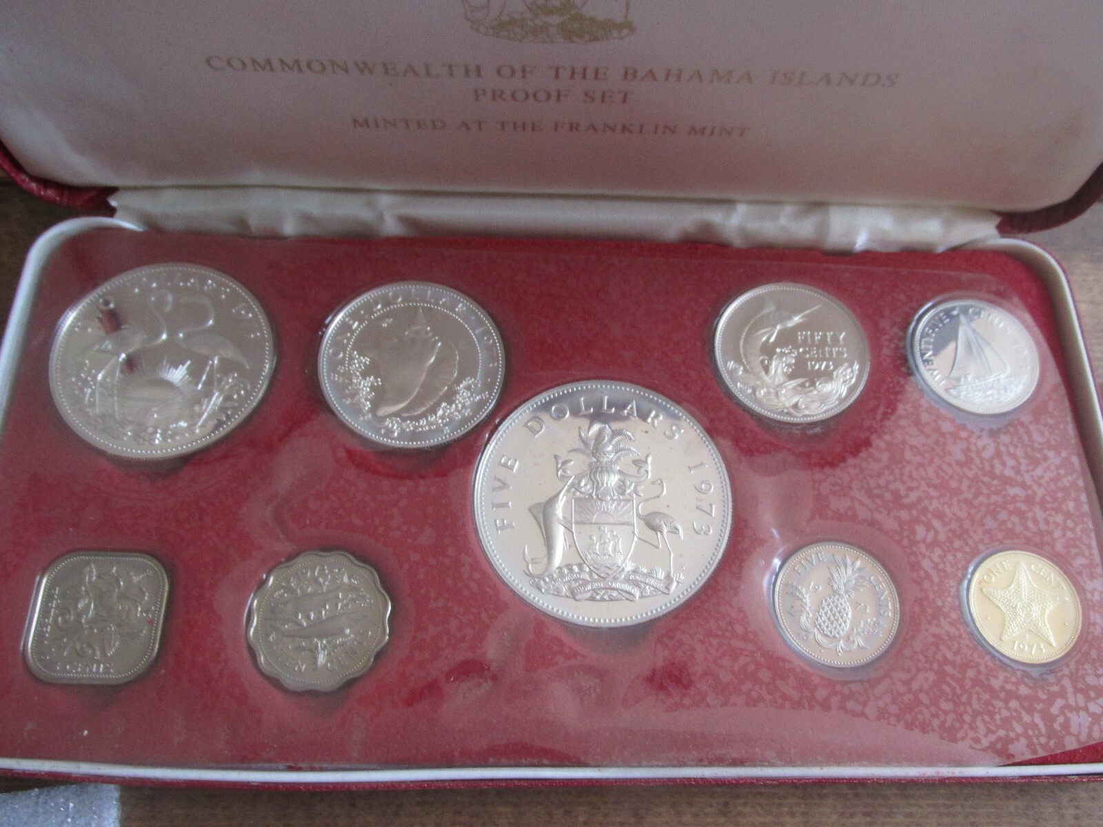 1973 Commonwealth of the Bahama Islands 9 Coin Proof set