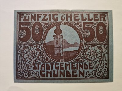 50 Heller 1920 very good Condition Old BANKNOTE Austria
