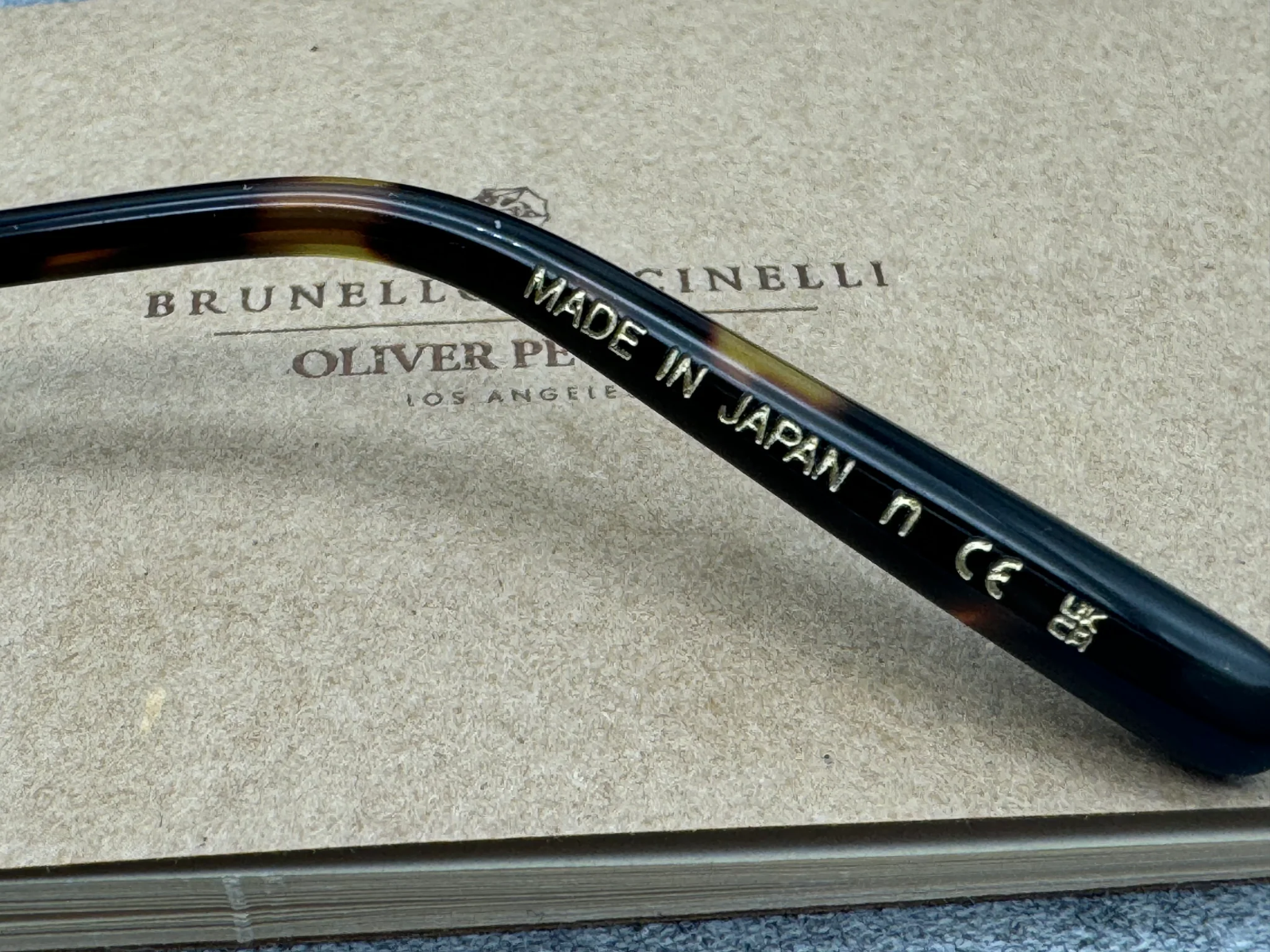 Pre-owned Oliver Peoples Moraldo 59mm Ov 1317 Antique Gold / Cognac Gradient Brunello In Cognic