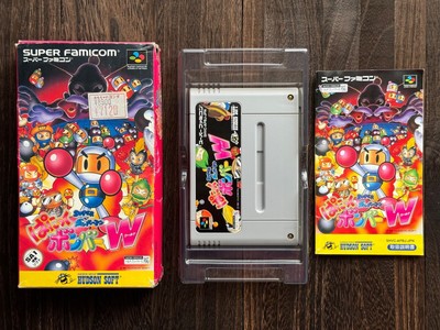 Nintendo Super Famicom Bomberman Panic Bomber W World In Box CIB JPN | US SELLER