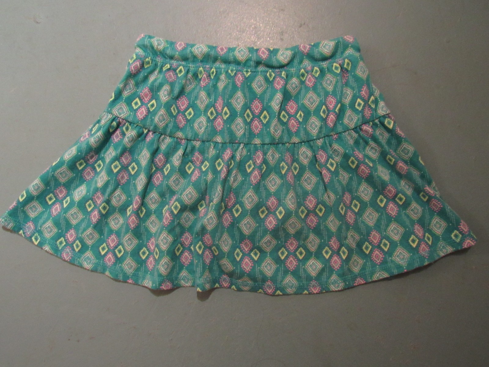 Kids Girls Cat & Jack Skort Skirt Size S (6/6X) Green/Pink