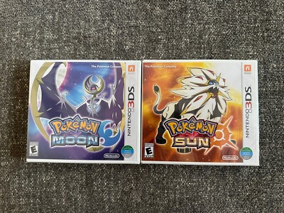 *NEW SEALED* Pokemon Sun and Moon Game Lot - Nintendo 3DS