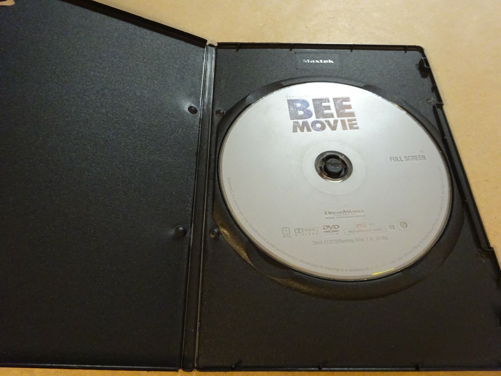 Authentic DREAMWORKS - BEE MOVIE - DVD Disc ONLY | eBay
