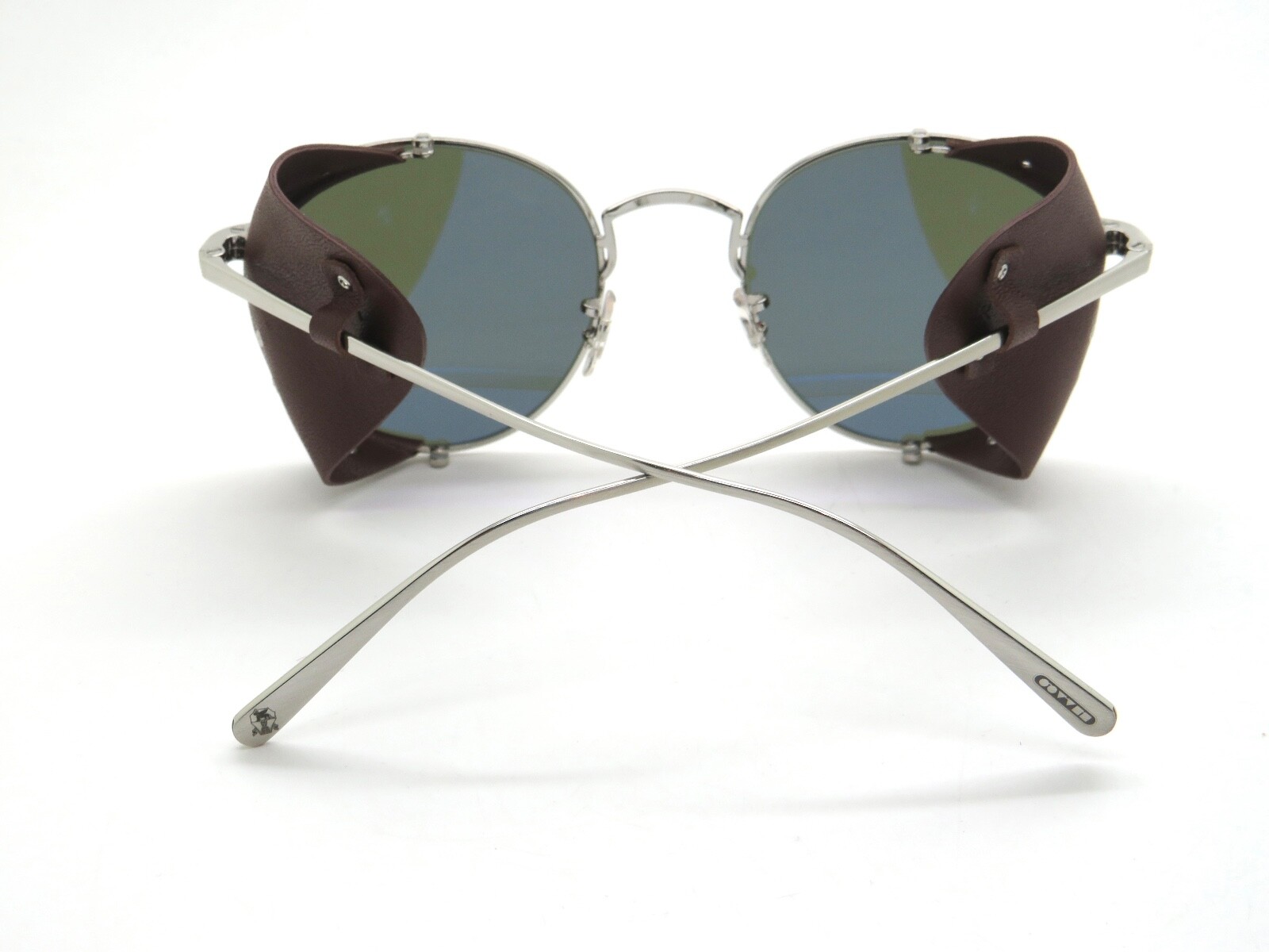 Pre-owned Oliver Peoples Brunello Cucinelli Ov1323sm 525452 Cesarino-l Silver Sunglasses In Green