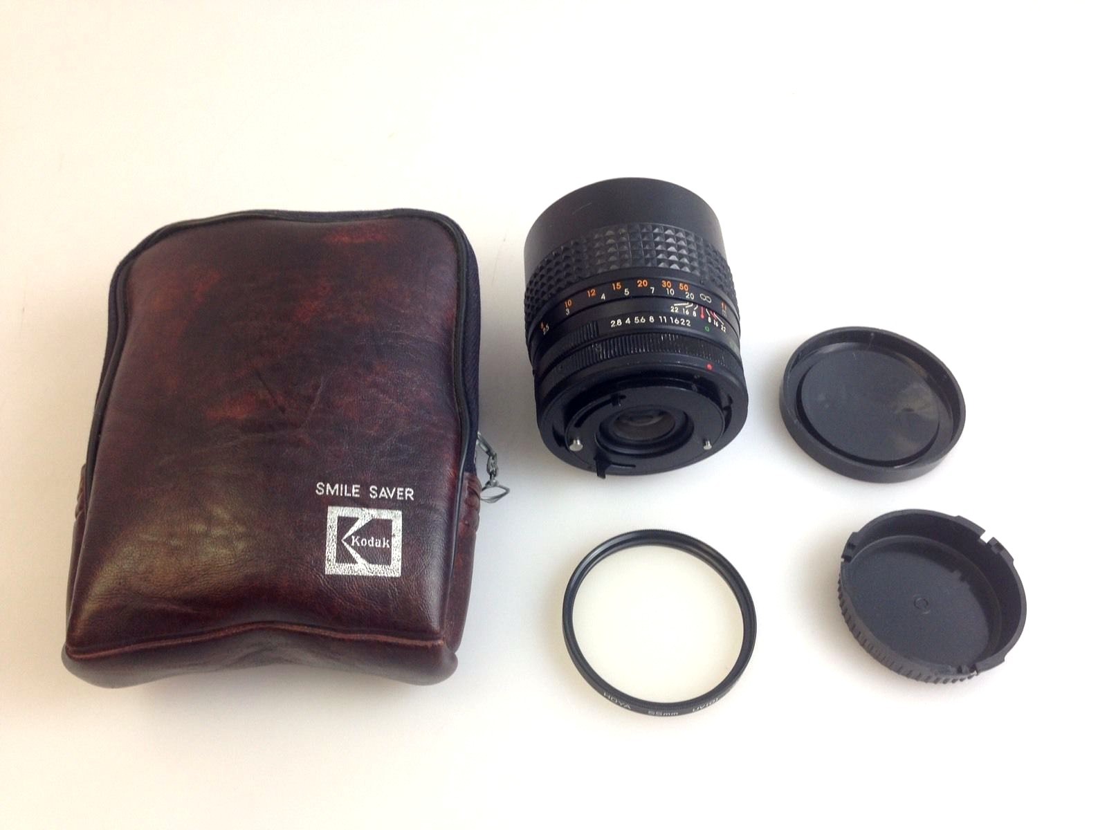 Lot of 3, 35mm Camera Lens & Flash JCPenny 1:2.8 F=135mm Focal Auto Minolta 320X