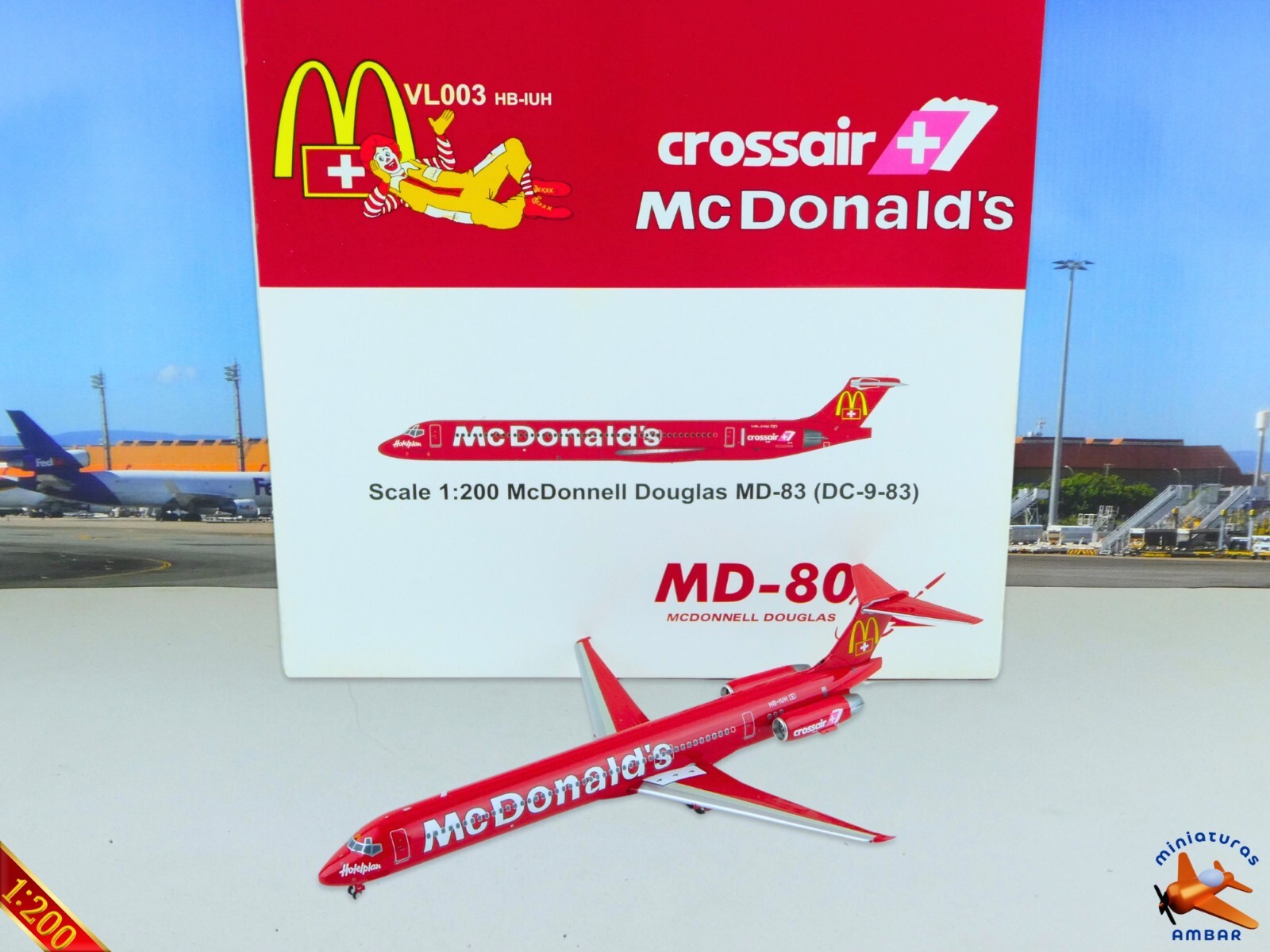 エーデルワイス航空 MD-83 HB-IKP 1/200 エーデルワイス航空 MD-83 HB-IKP 1/200（Edelweiss Air